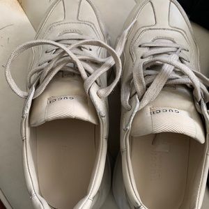 Gucci Rython ivory- distressed shoes